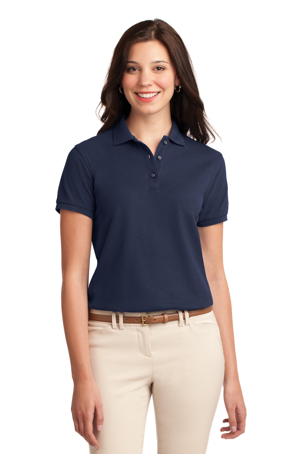 Port Authority- Port Authority® Women's Silk Touch™ Polo. L500 1/2-Medtech- 20