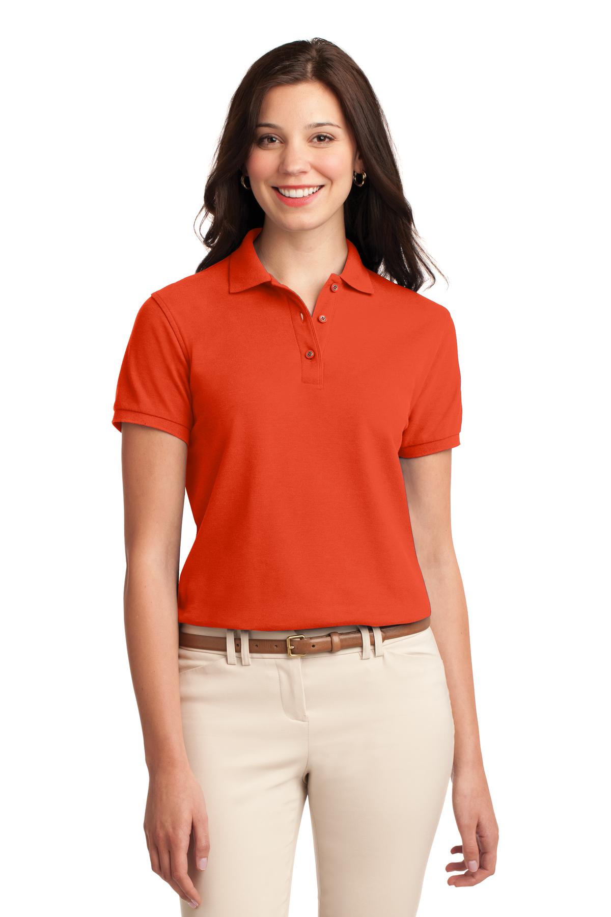 Port Authority- Port Authority® Women's Silk Touch™ Polo. L500 1/2-Medtech- 21