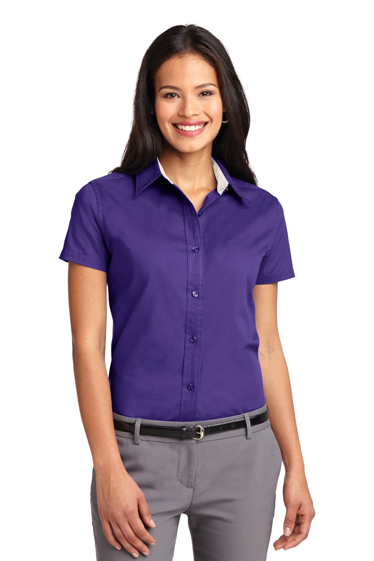 Port Authority- Port Authority® Women's Short Sleeve Easy Care Shirt. L508-Medtech- 10