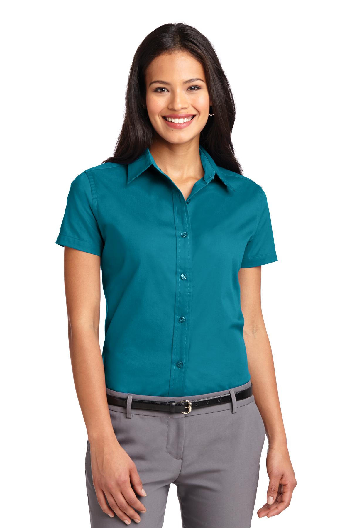 Port Authority- Port Authority® Women's Short Sleeve Easy Care Shirt. L508-Medtech- 16