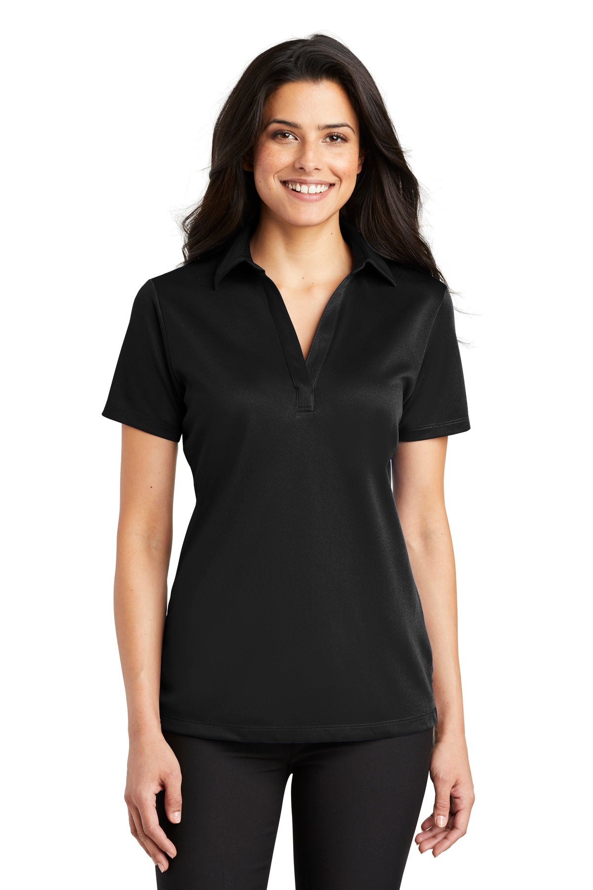 Port Authority- Port Authority® Women's Silk Touch™ Performance Polo. L540-Medtech- 1