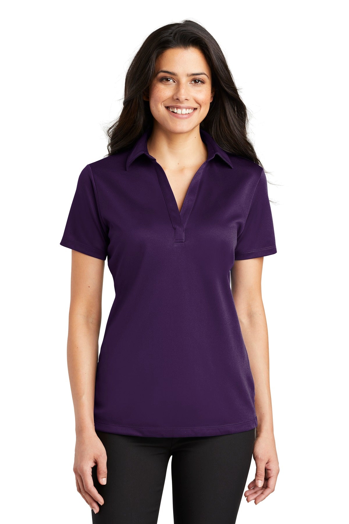 Port Authority- Port Authority® Women's Silk Touch™ Performance Polo. L540-Medtech- 2