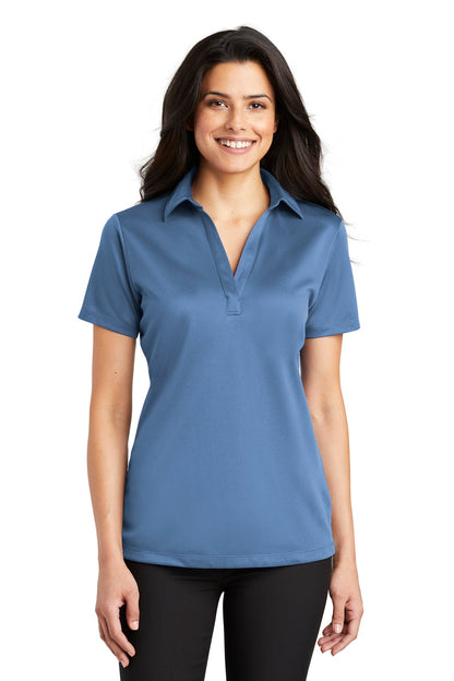 Port Authority- Port Authority® Women's Silk Touch™ Performance Polo. L540-Medtech- 4