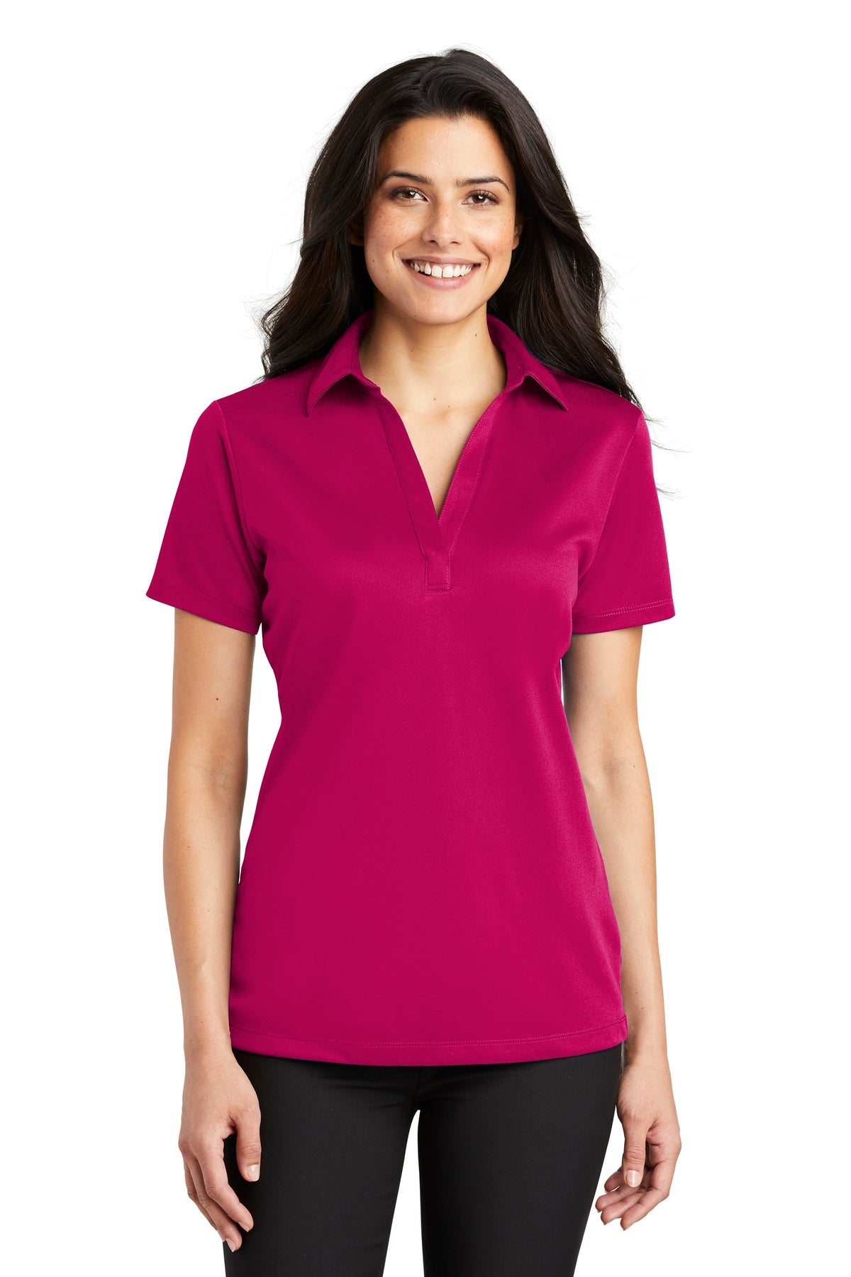 Port Authority- Port Authority® Women's Silk Touch™ Performance Polo. L540-Medtech- 11