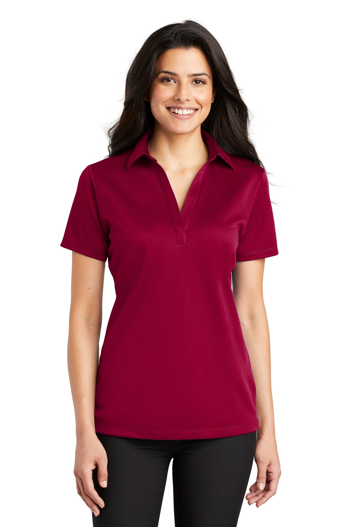 Port Authority- Port Authority® Women's Silk Touch™ Performance Polo. L540-Medtech- 12