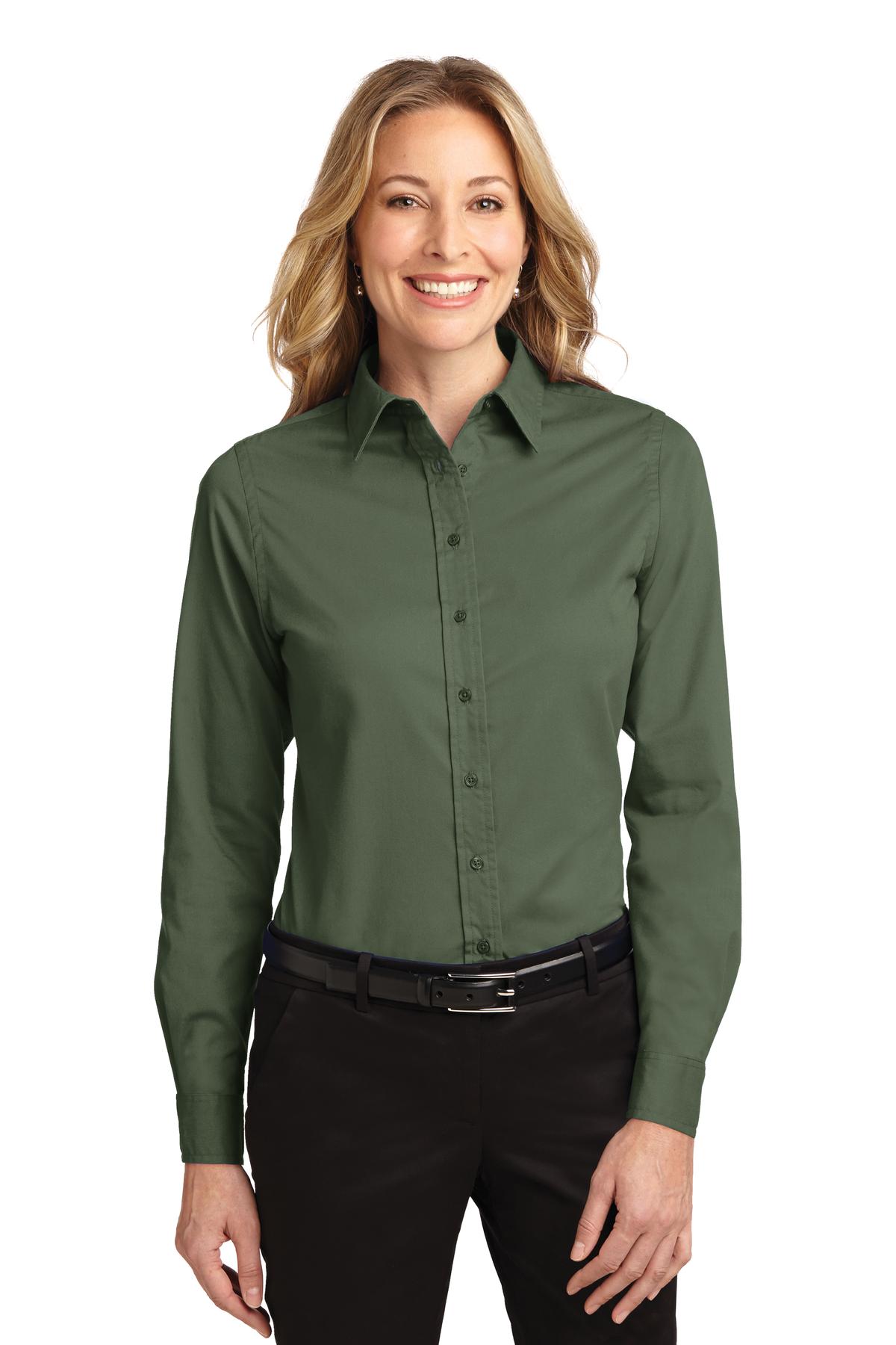 Port Authority- Port Authority® Women's Long Sleeve Easy Care Shirt. L608-Medtech- 4