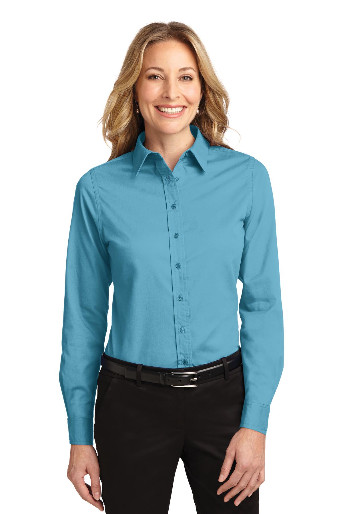 Port Authority- Port Authority® Women's Long Sleeve Easy Care Shirt. L608-Medtech- 10