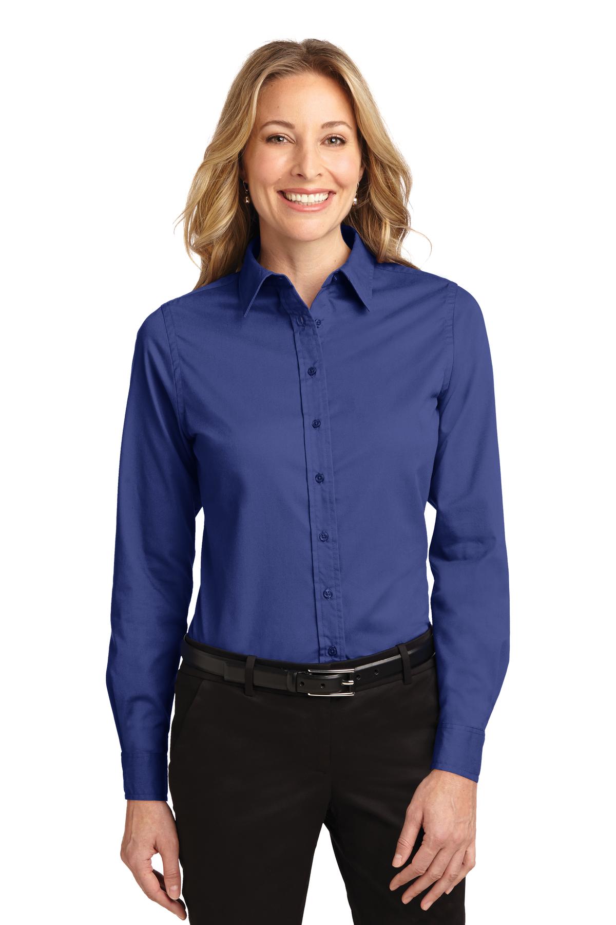 Port Authority- Port Authority® Women's Long Sleeve Easy Care Shirt. L608-Medtech- 11