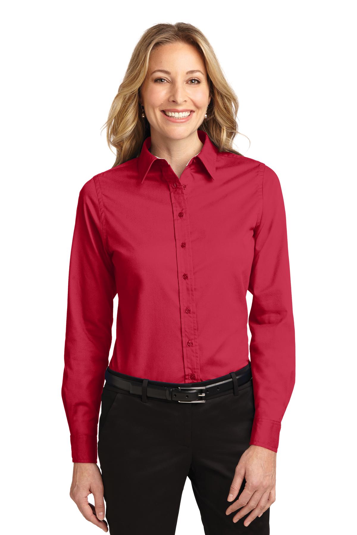 Port Authority- Port Authority® Women's Long Sleeve Easy Care Shirt. L608-Medtech- 14