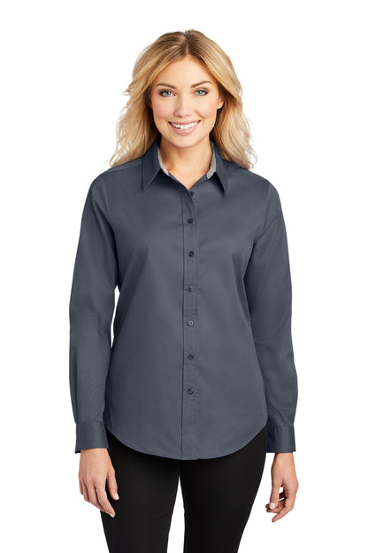 Port Authority- Port Authority® Women's Long Sleeve Easy Care Shirt. L608-Medtech- 16