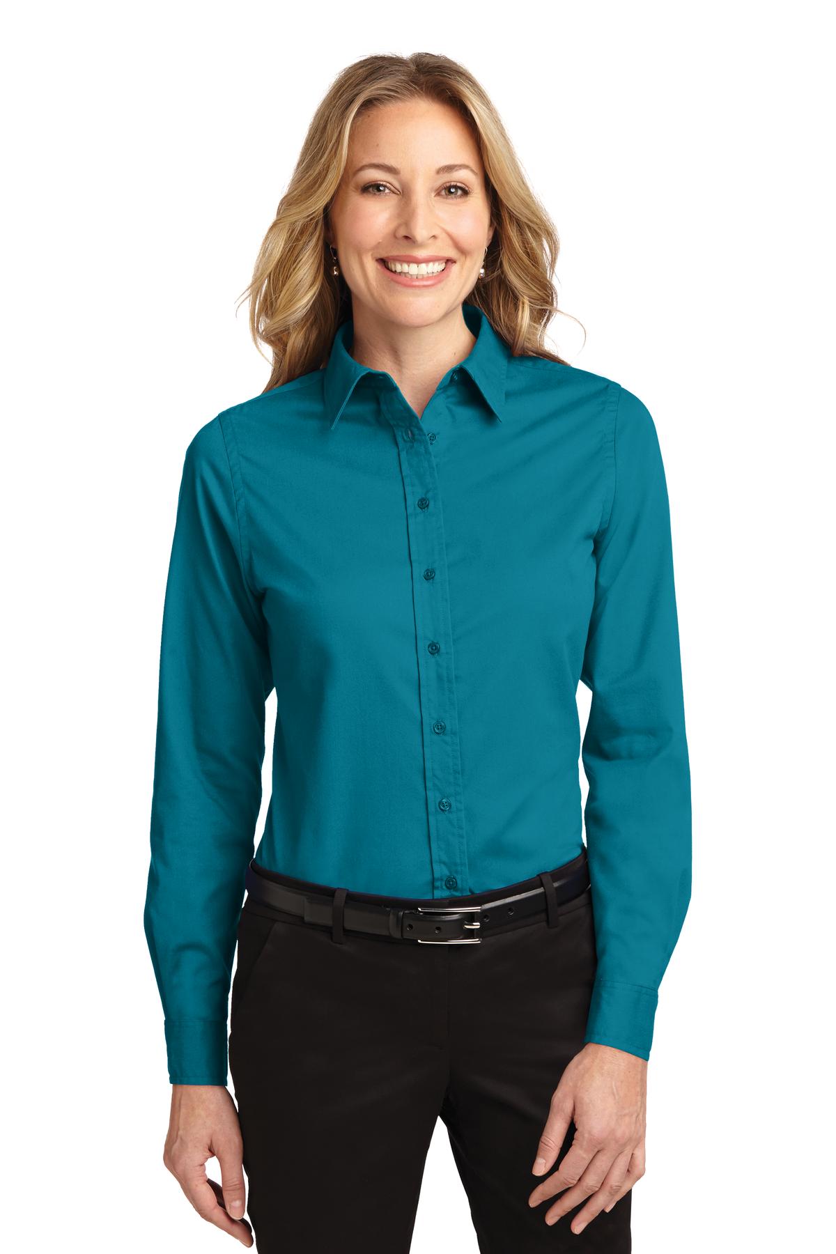 Port Authority- Port Authority® Women's Long Sleeve Easy Care Shirt. L608-Medtech- 19