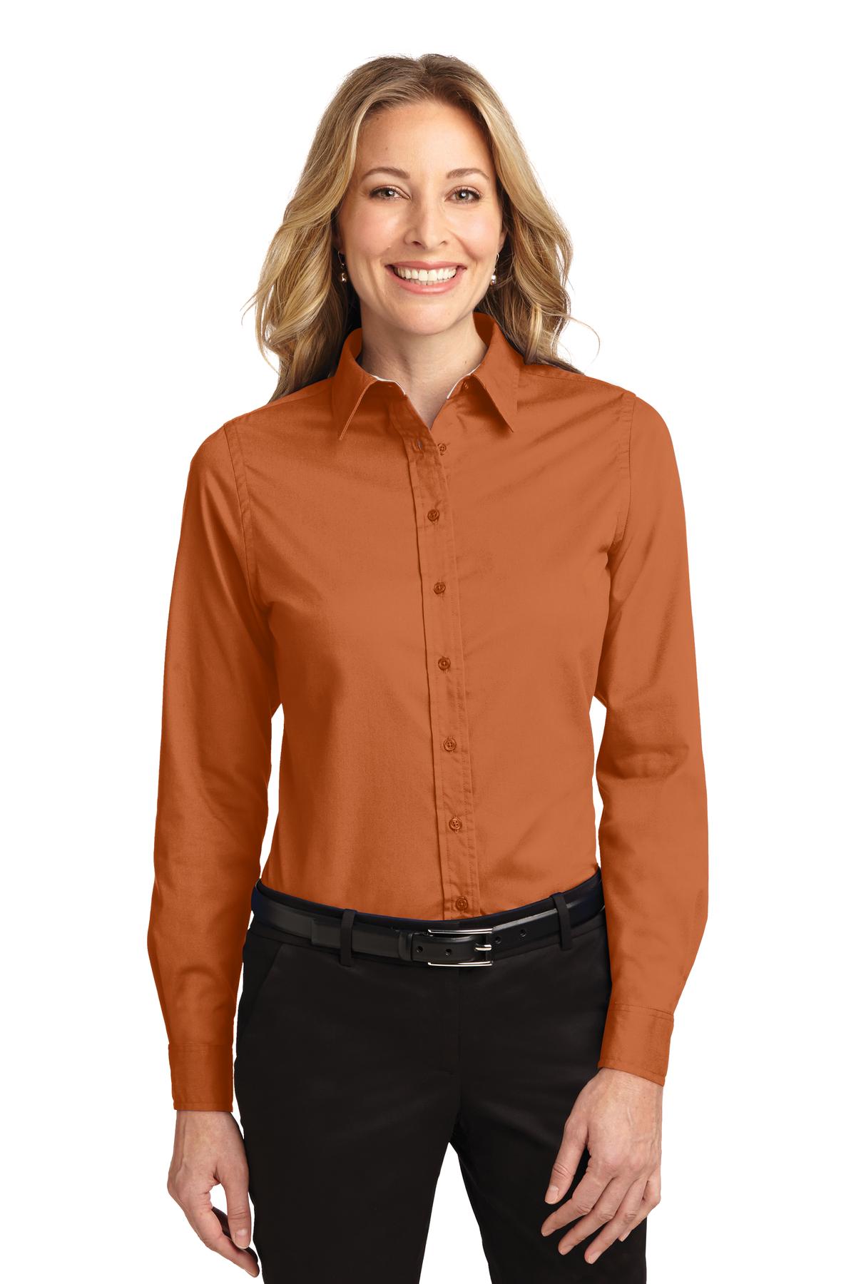 Port Authority- Port Authority® Women's Long Sleeve Easy Care Shirt. L608-Medtech- 20