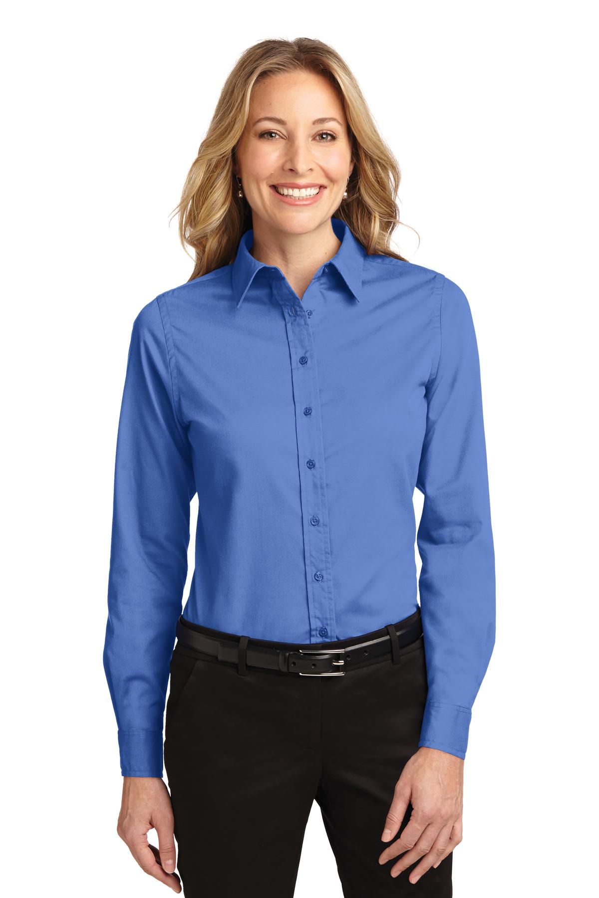 Port Authority- Port Authority® Women's Long Sleeve Easy Care Shirt. L608-Medtech- 21