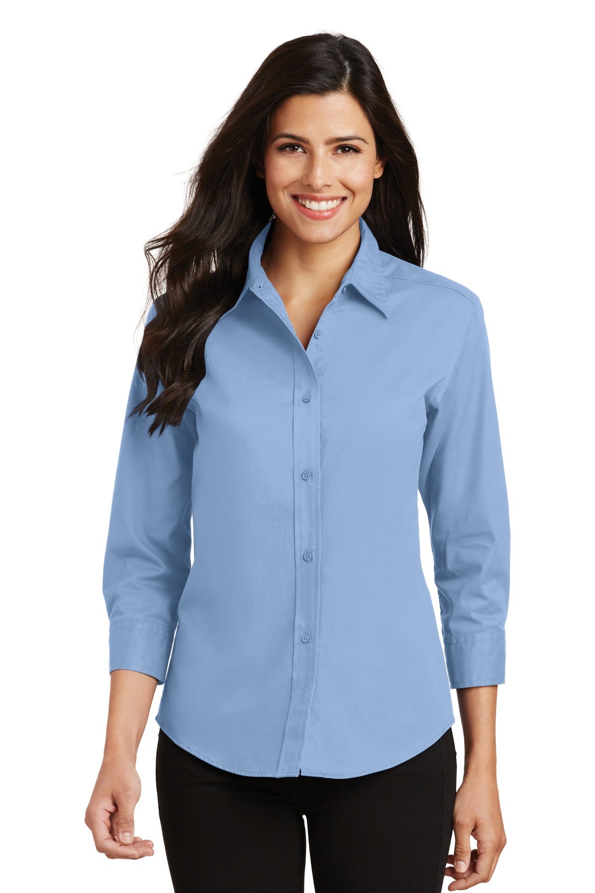 Port Authority- Port Authority® Women's 3/4-Sleeve Easy Care Shirt. L612-Medtech- 3