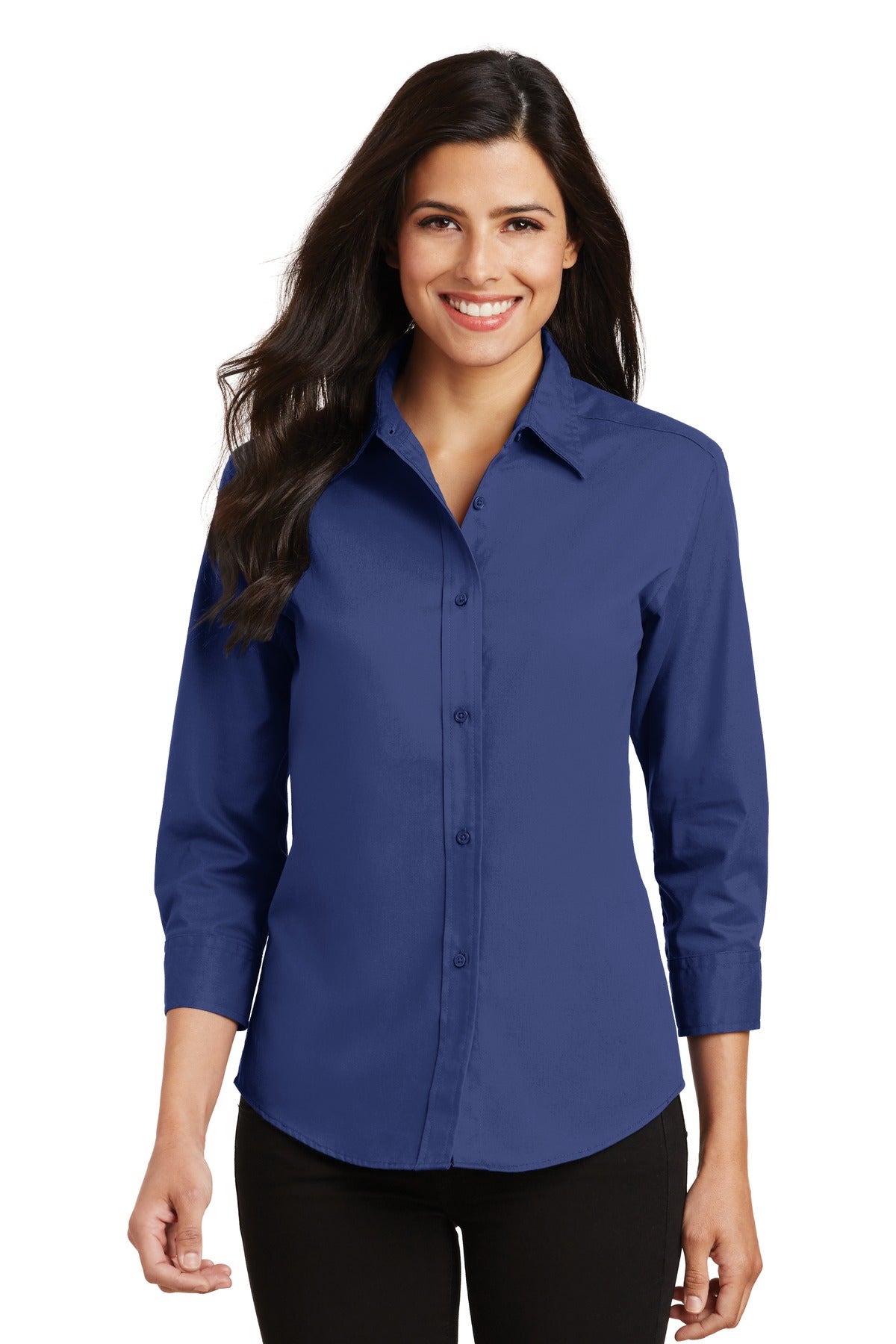 Port Authority- Port Authority® Women's 3/4-Sleeve Easy Care Shirt. L612-Medtech- 4