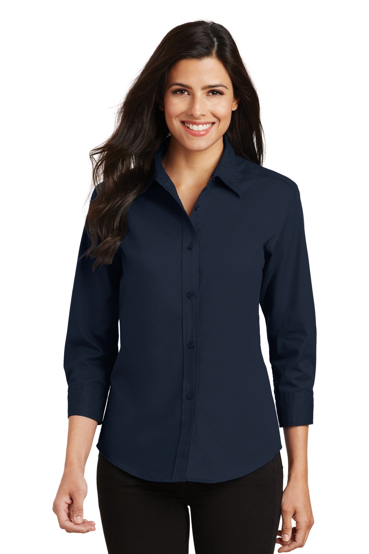 Port Authority- Port Authority® Women's 3/4-Sleeve Easy Care Shirt. L612-Medtech- 5