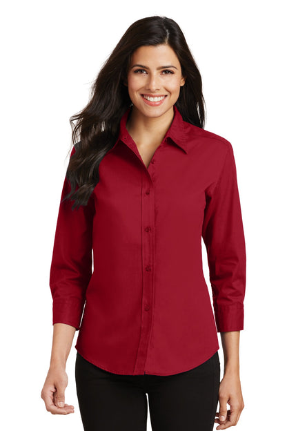 Port Authority- Port Authority® Women's 3/4-Sleeve Easy Care Shirt. L612-Medtech- 6