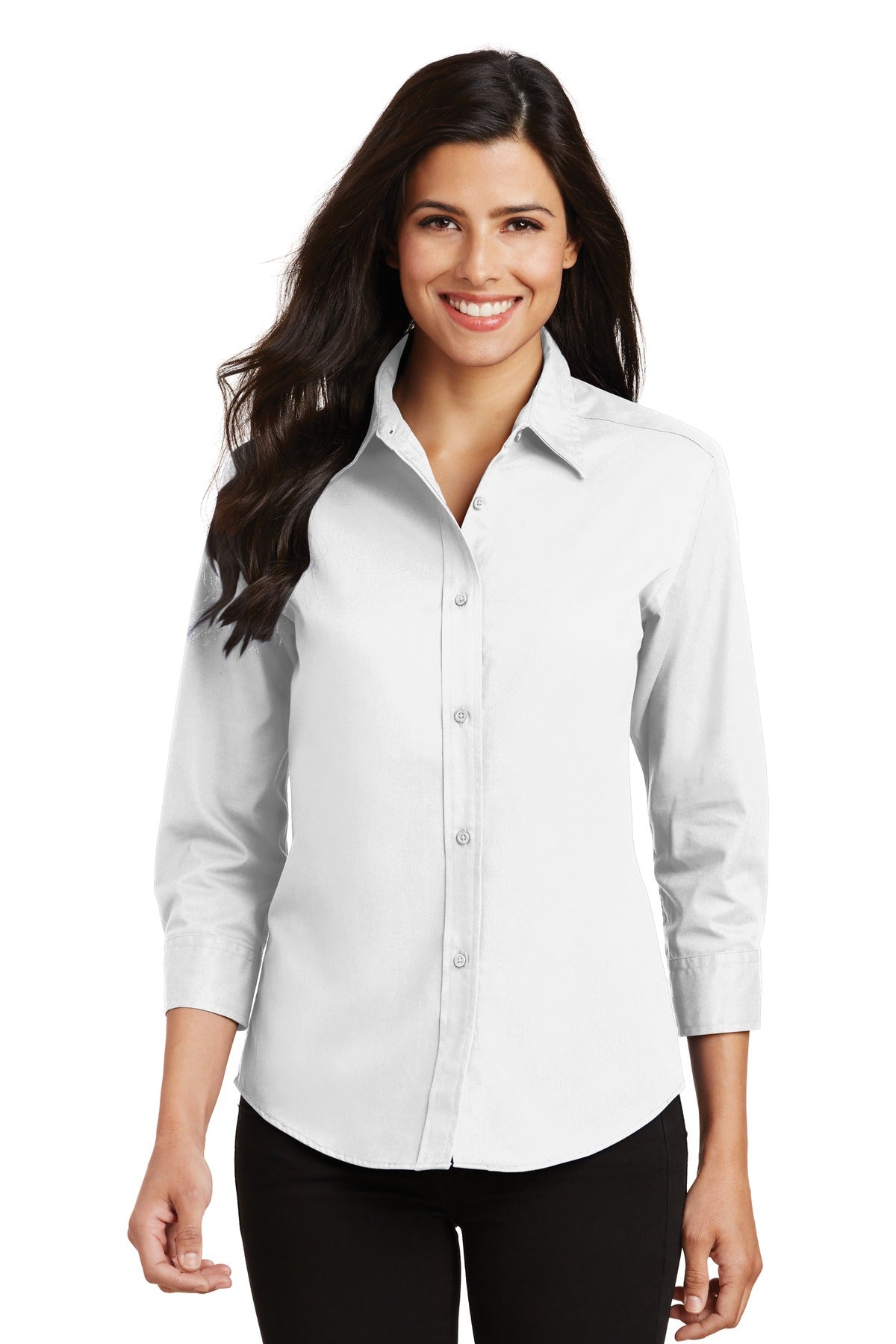 Port Authority- Port Authority® Women's 3/4-Sleeve Easy Care Shirt. L612-Medtech- 8