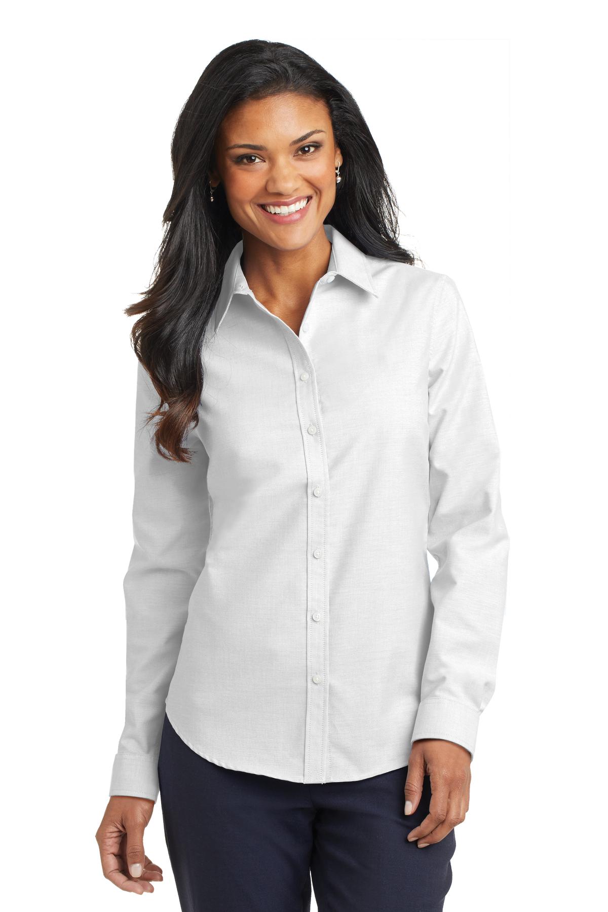 Port Authority- Port Authority® Women's SuperPro™ Oxford Shirt. L658-Medtech- 6