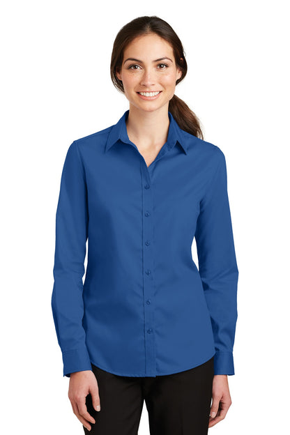 Port Authority- Port Authority® Women's SuperPro™ Twill Shirt. L663-Medtech- 5