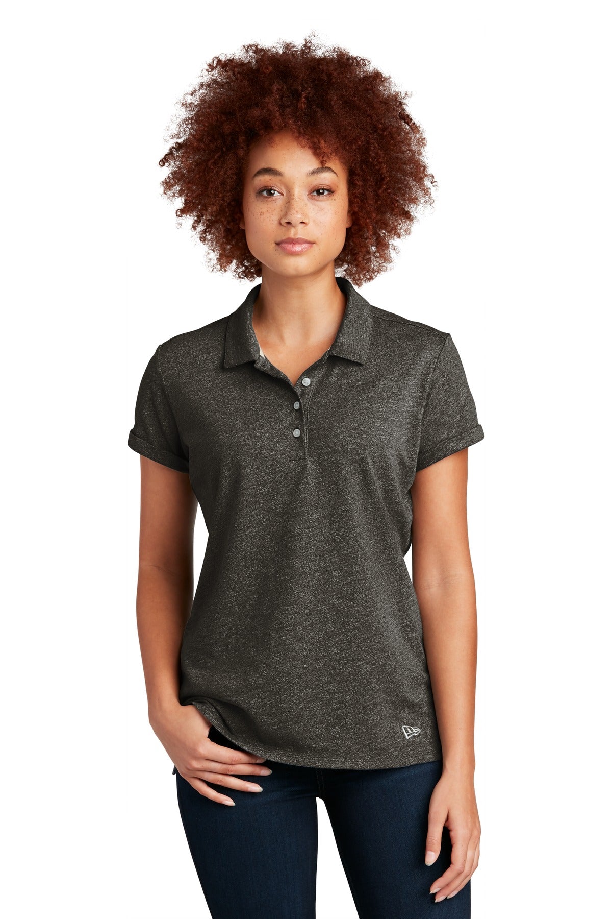 New Era- New Era ® Women's Slub Twist Polo LNEA301-Medtech- 1