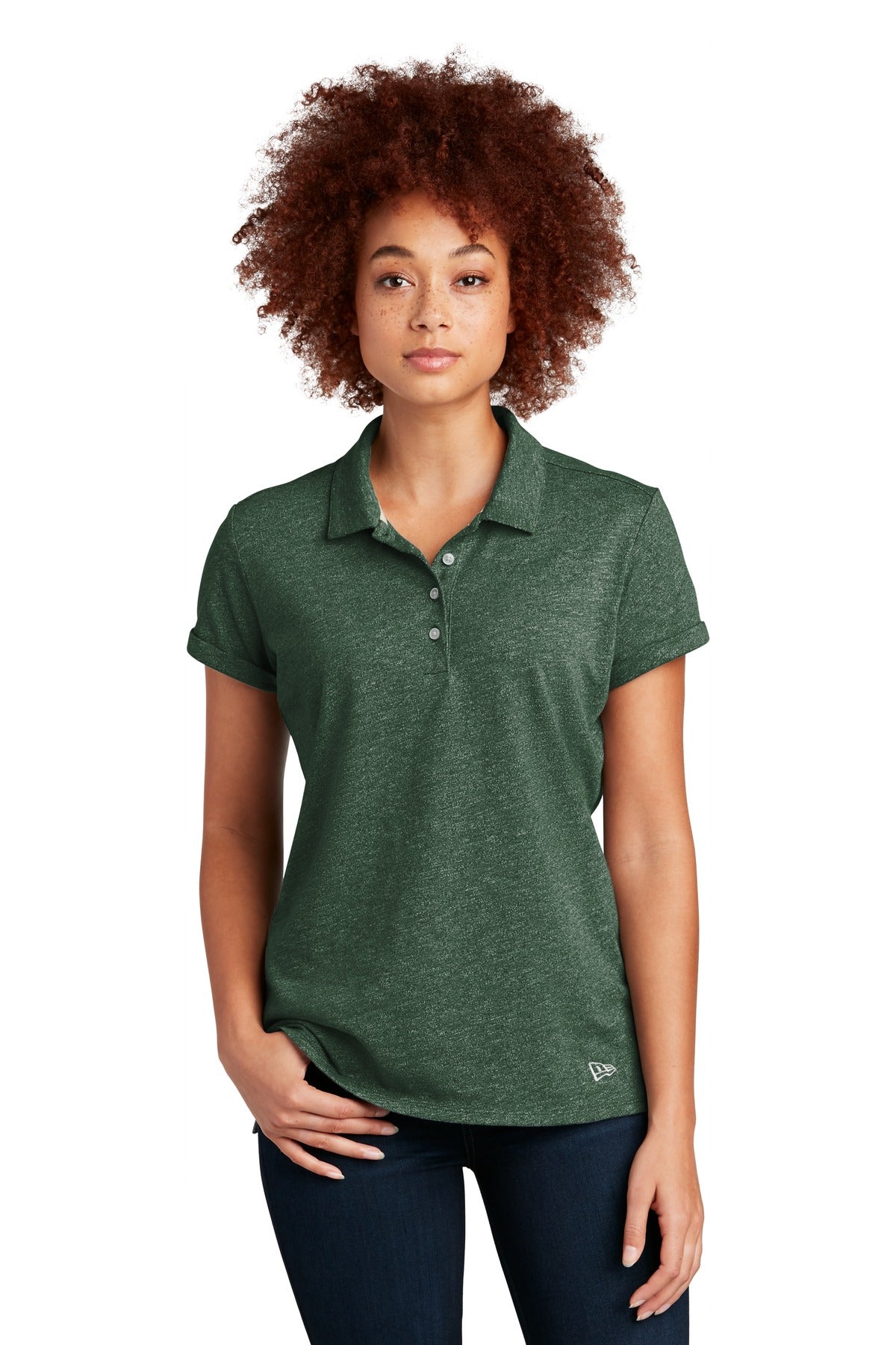 New Era- New Era ® Women's Slub Twist Polo LNEA301-Medtech- 2