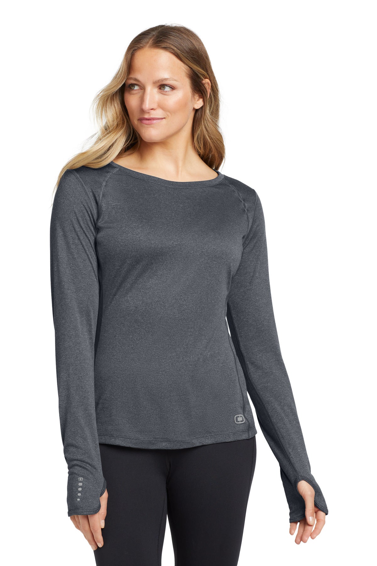 OGIO- OGIO® Women's Long Sleeve Pulse Crew. LOE321-Medtech- 3