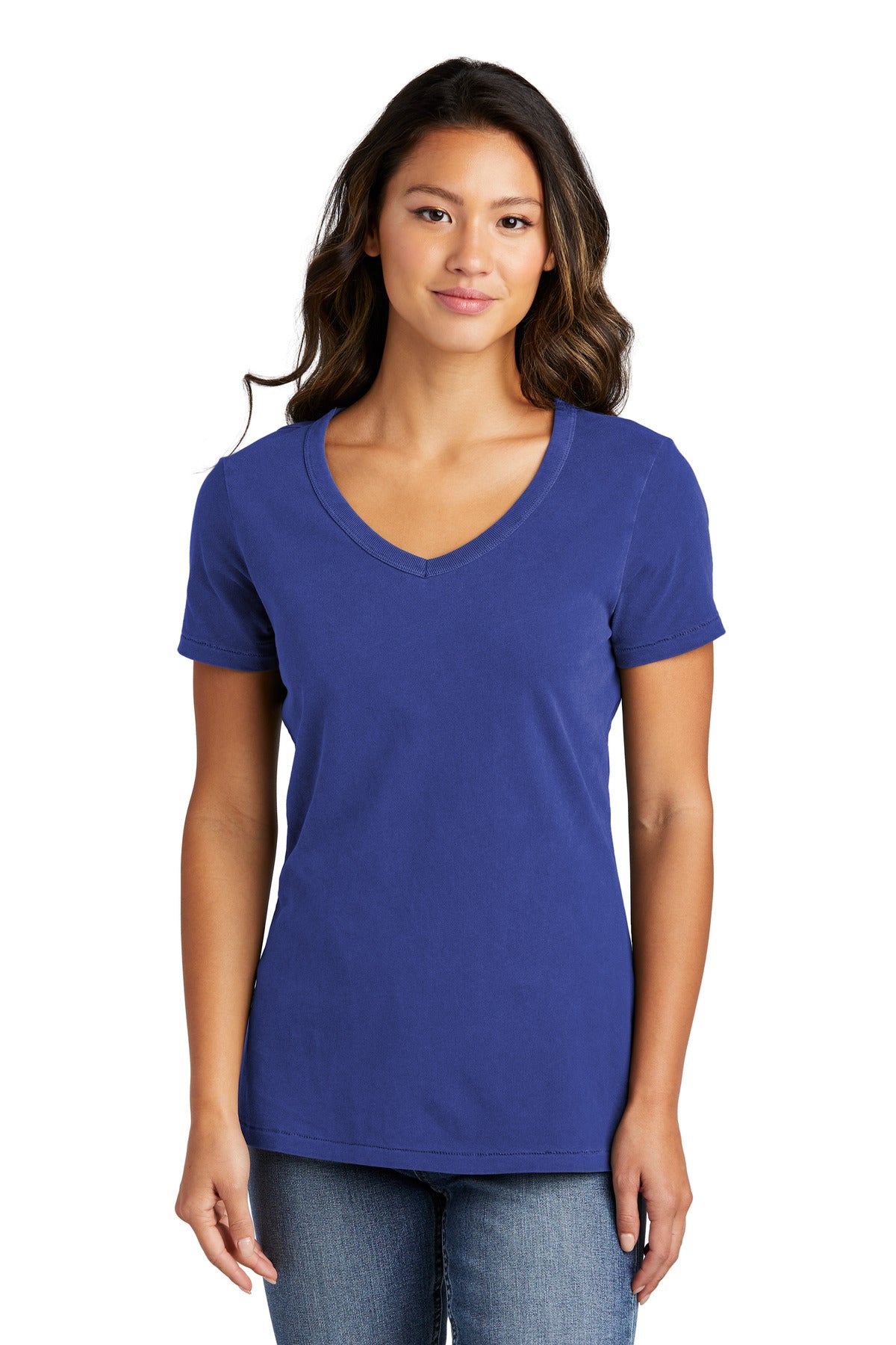 Port & Company- Port & Company® Women's Beach Wash® Garment-Dyed V-Neck Tee LPC099V-Medtech- 1