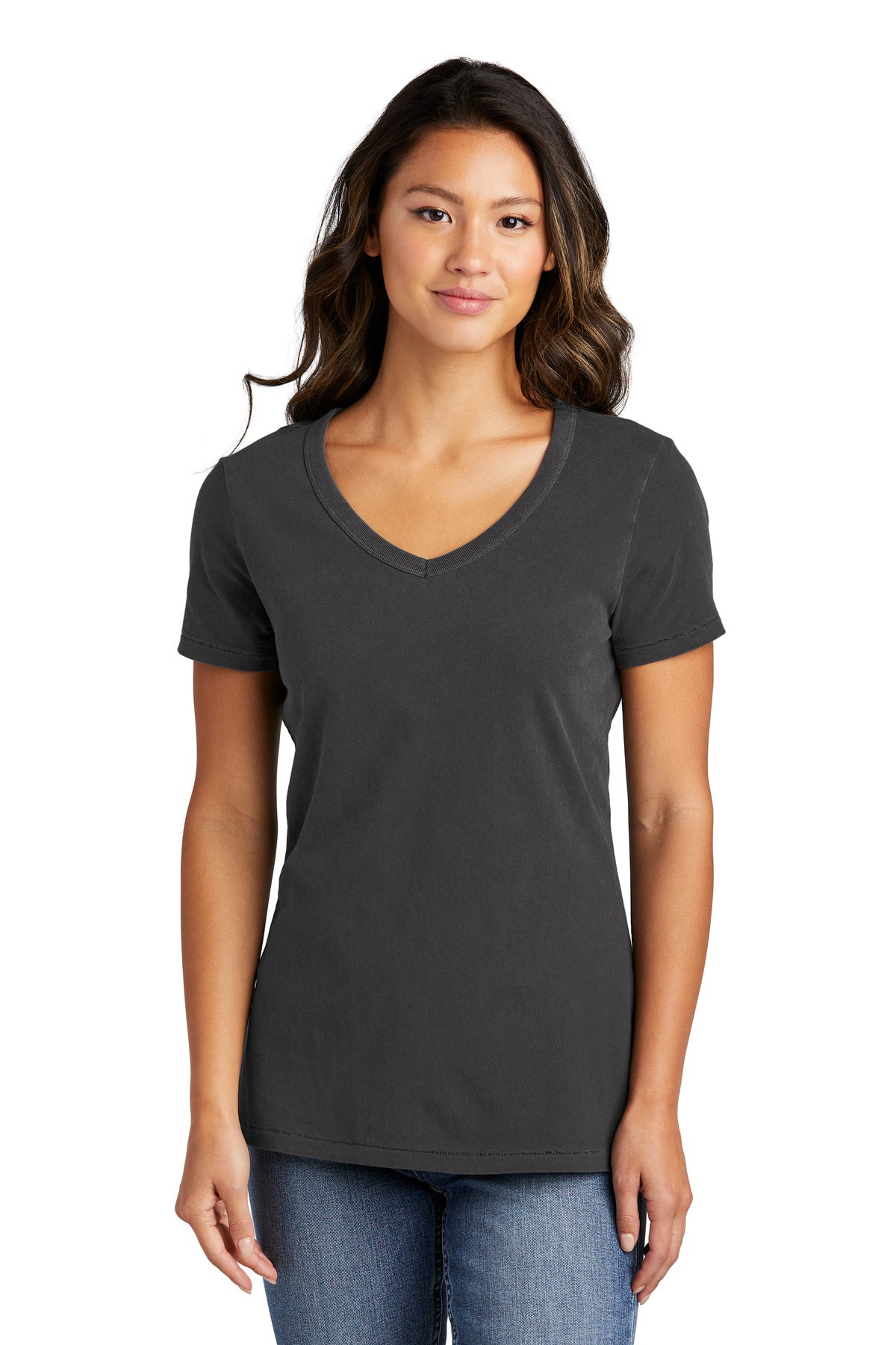 Port & Company- Port & Company® Women's Beach Wash® Garment-Dyed V-Neck Tee LPC099V-Medtech- 2