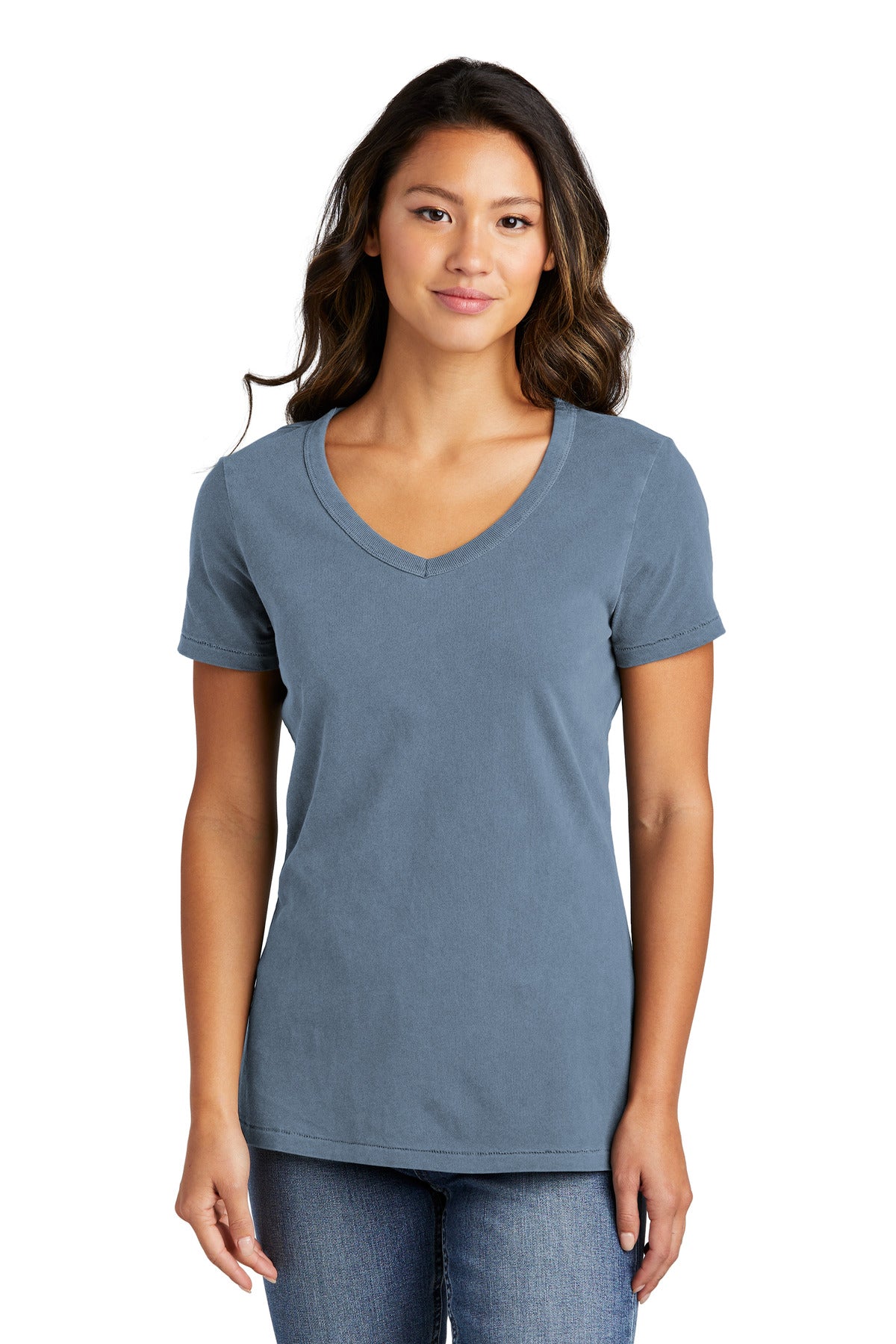 Port & Company- Port & Company® Women's Beach Wash® Garment-Dyed V-Neck Tee LPC099V-Medtech- 3