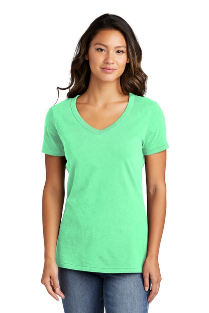 Port & Company- Port & Company® Women's Beach Wash® Garment-Dyed V-Neck Tee LPC099V-Medtech- 4