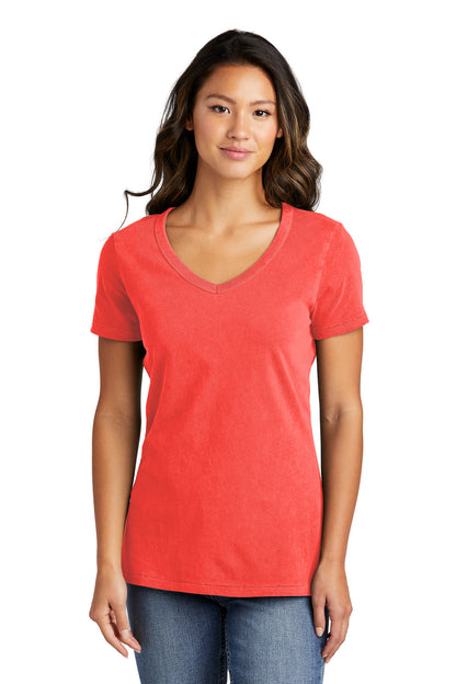 Port & Company- Port & Company® Women's Beach Wash® Garment-Dyed V-Neck Tee LPC099V-Medtech- 7