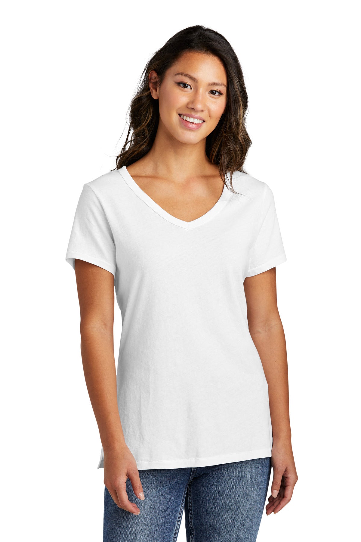 Port & Company- Port & Company® Women's Beach Wash® Garment-Dyed V-Neck Tee LPC099V-Medtech- 9