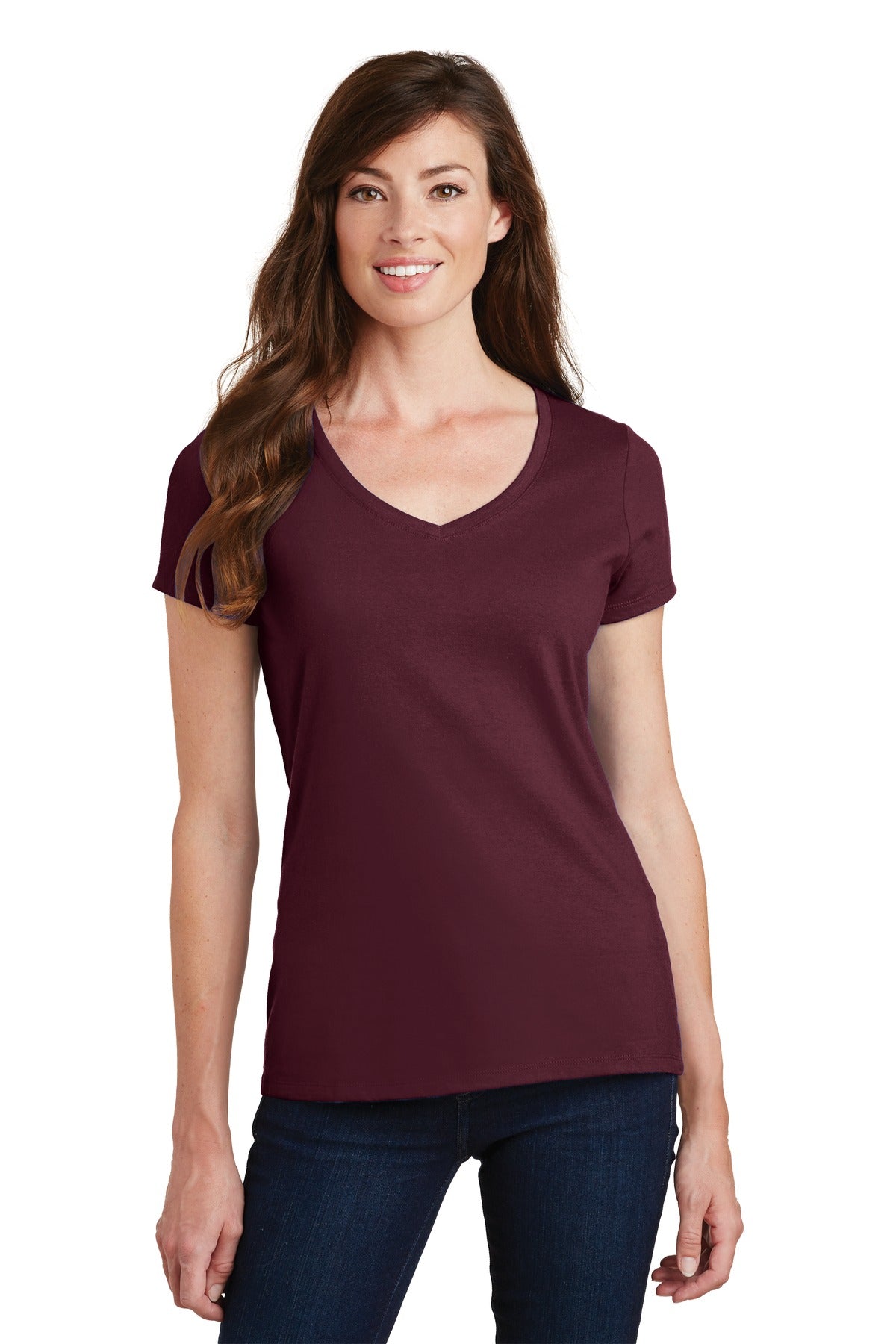 Port & Company- Port & Company® Women's Fan Favorite V-Neck Tee. LPC450V-Medtech- 2