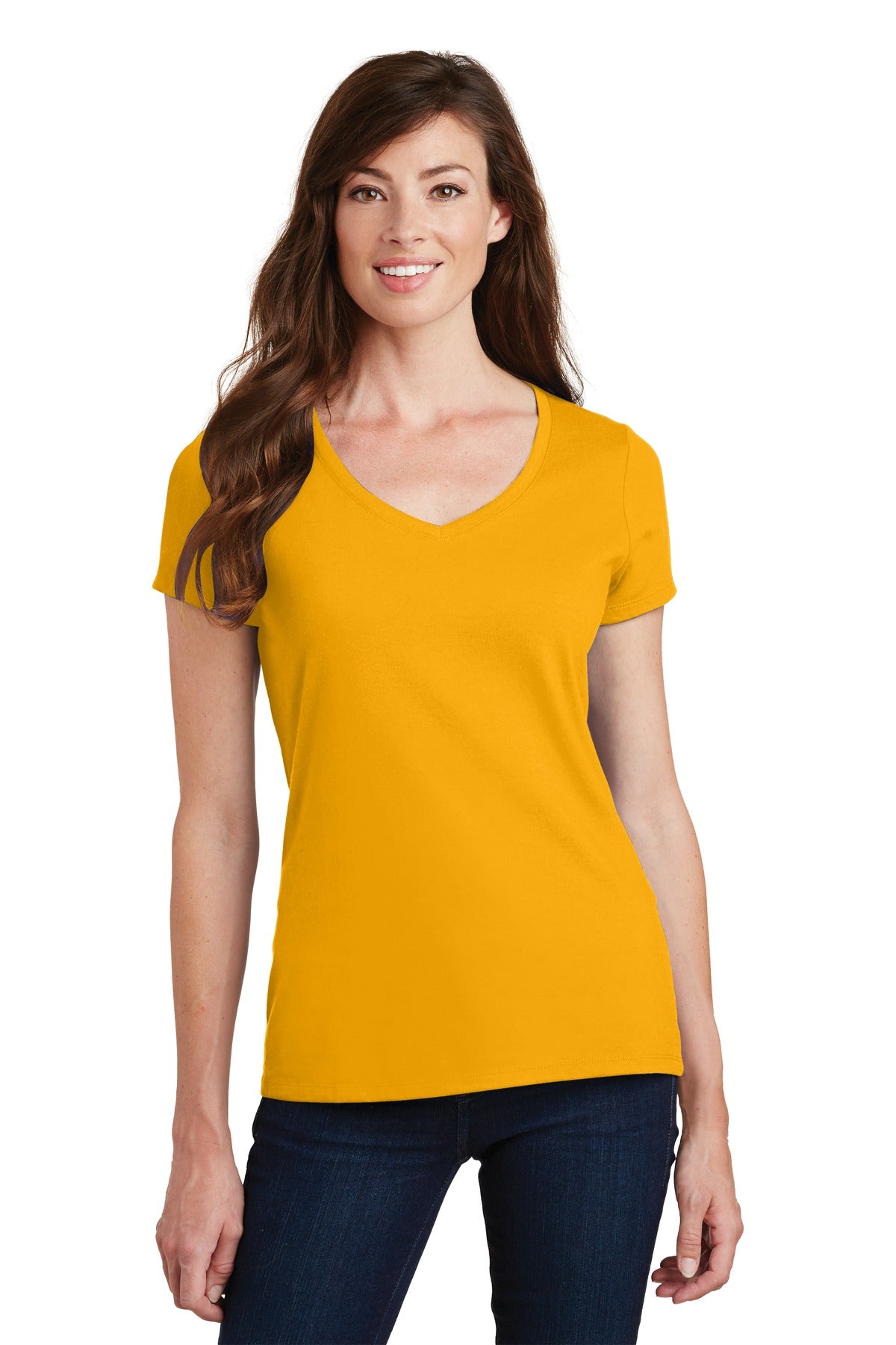 Port & Company- Port & Company® Women's Fan Favorite V-Neck Tee. LPC450V-Medtech- 3