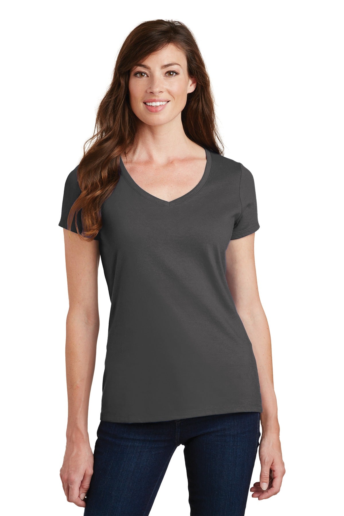 Port & Company- Port & Company® Women's Fan Favorite V-Neck Tee. LPC450V-Medtech- 5