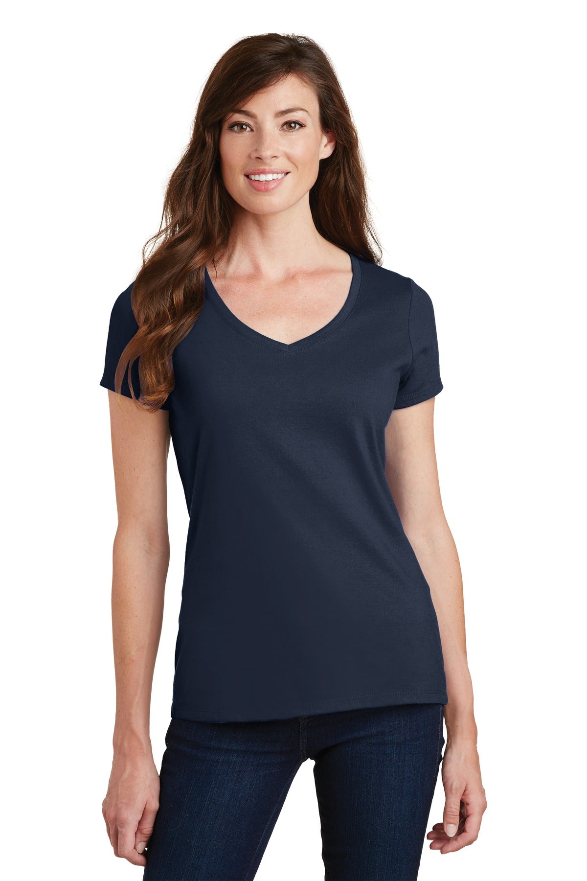 Port & Company- Port & Company® Women's Fan Favorite V-Neck Tee. LPC450V-Medtech- 7