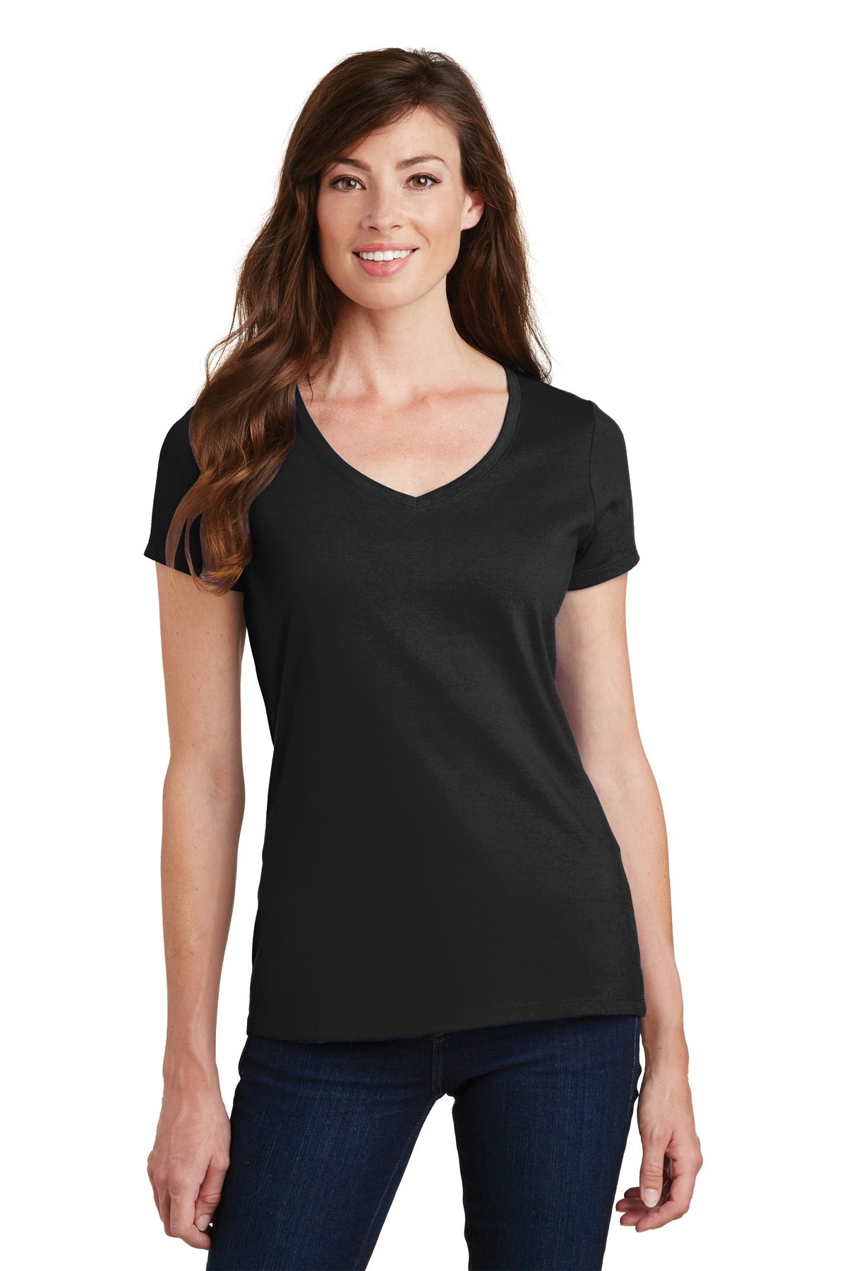 Port & Company- Port & Company® Women's Fan Favorite V-Neck Tee. LPC450V-Medtech- 9