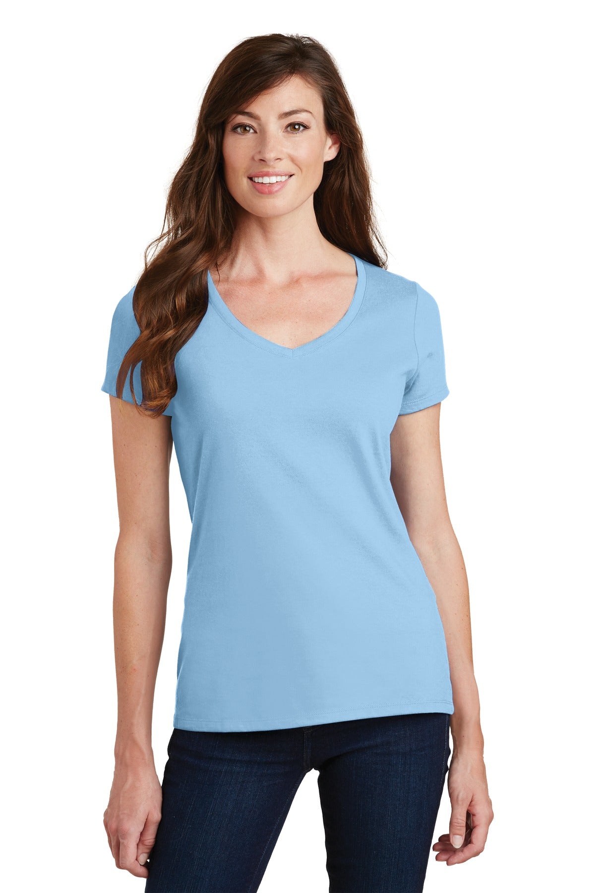 Port & Company- Port & Company® Women's Fan Favorite V-Neck Tee. LPC450V-Medtech- 10