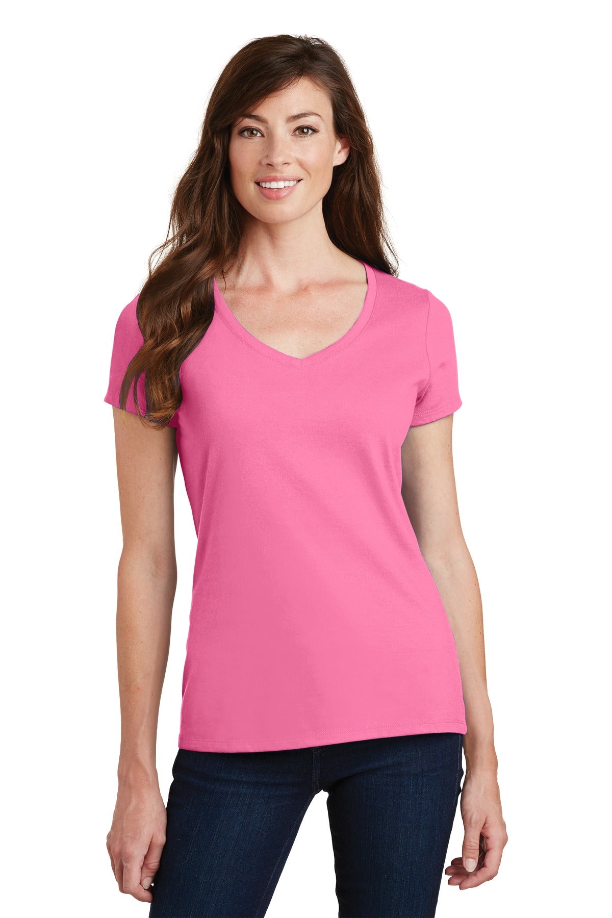 Port & Company- Port & Company® Women's Fan Favorite V-Neck Tee. LPC450V-Medtech- 11