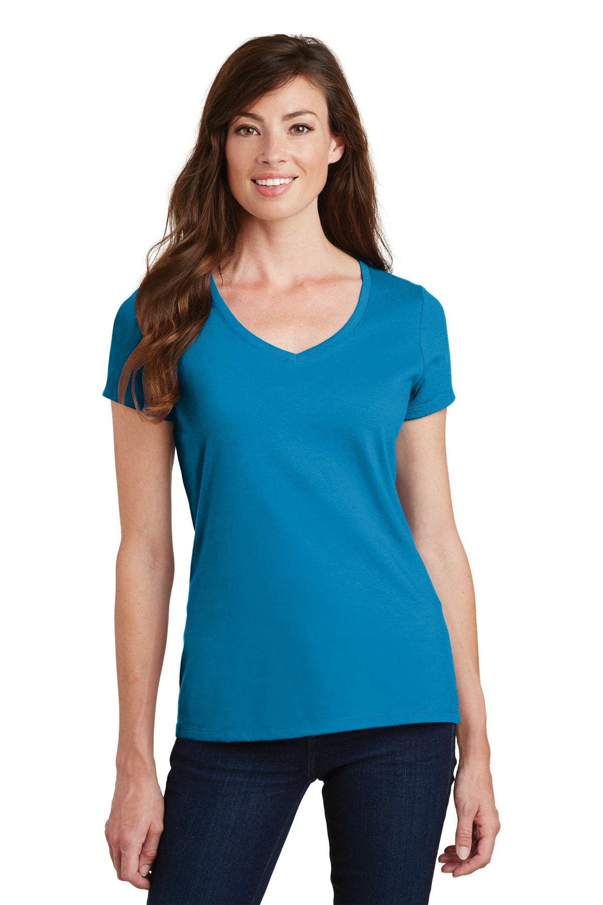 Port & Company- Port & Company® Women's Fan Favorite V-Neck Tee. LPC450V-Medtech- 13