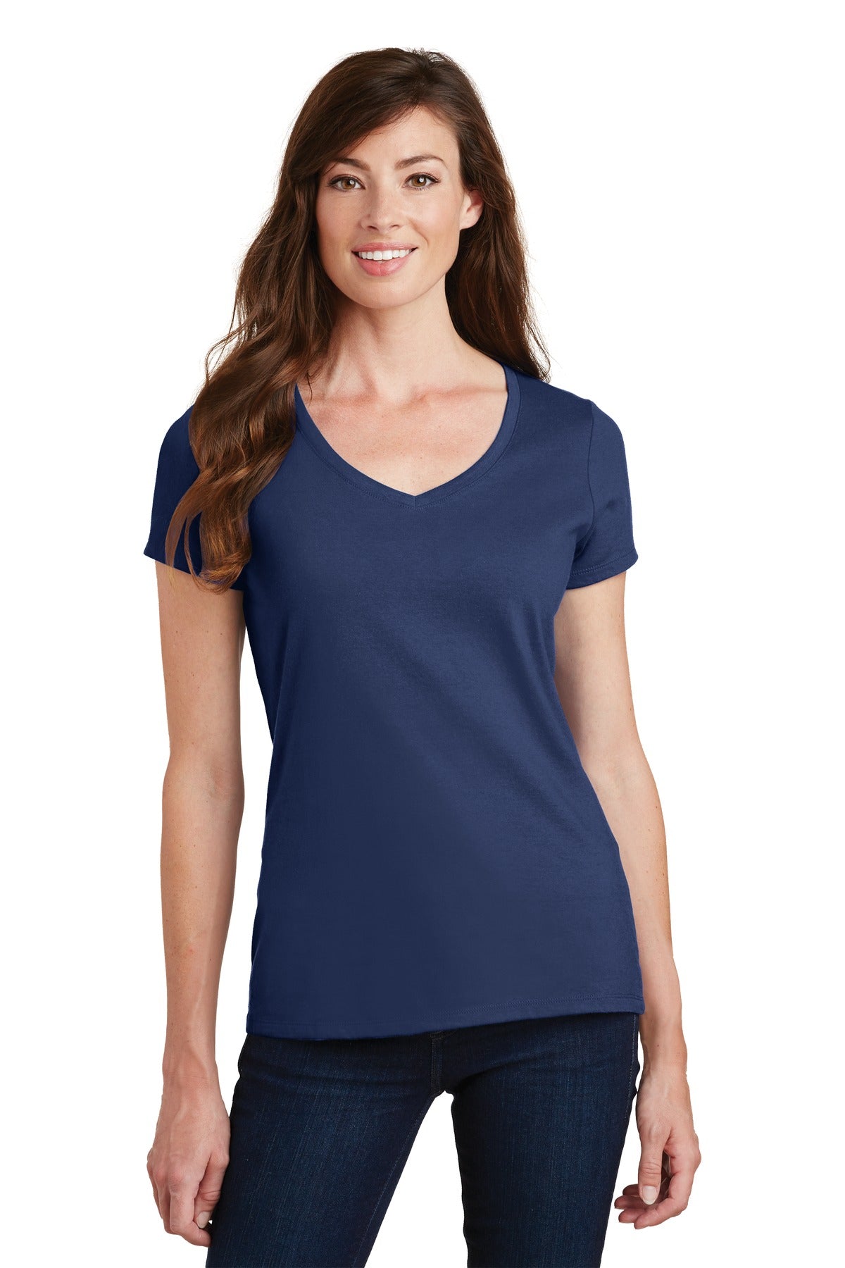 Port & Company- Port & Company® Women's Fan Favorite V-Neck Tee. LPC450V-Medtech- 15