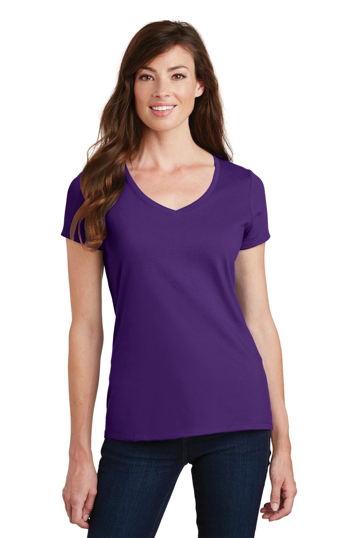 Port & Company- Port & Company® Women's Fan Favorite V-Neck Tee. LPC450V-Medtech- 16