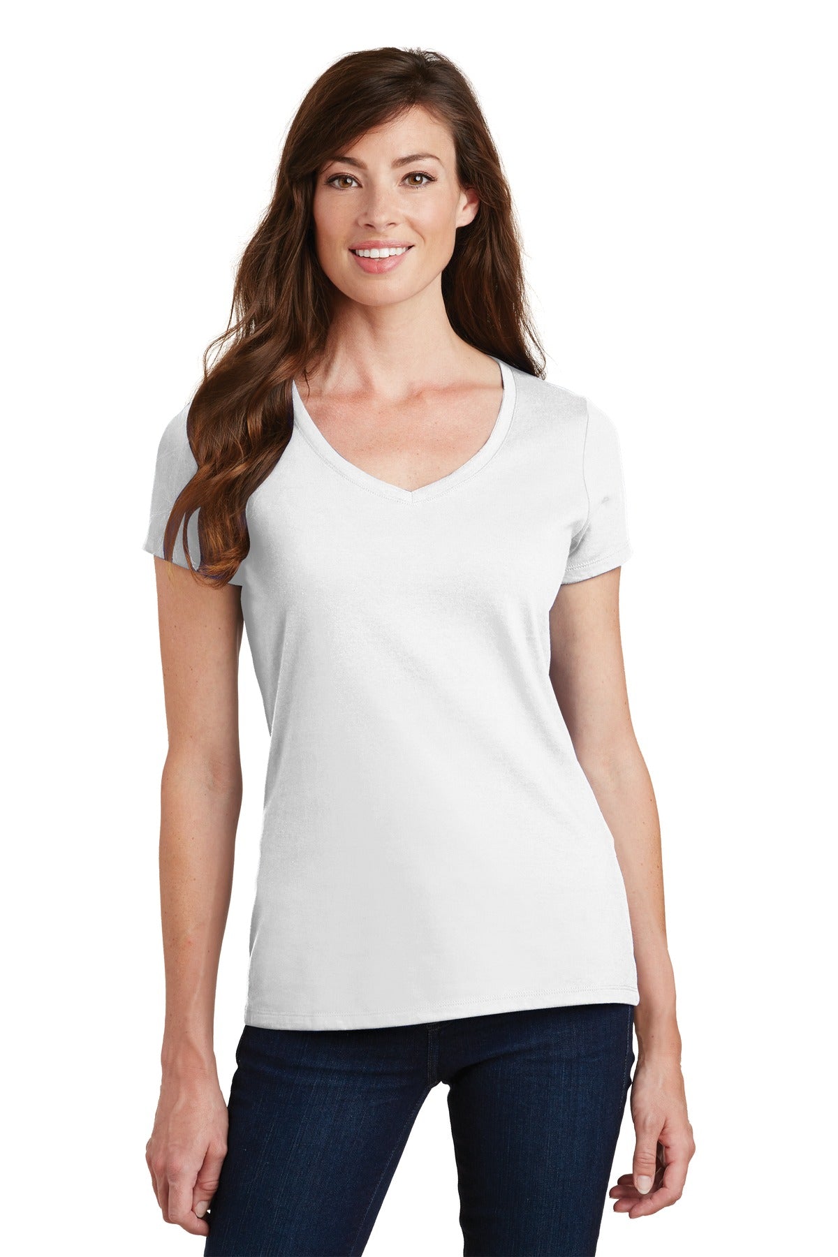 Port & Company- Port & Company® Women's Fan Favorite V-Neck Tee. LPC450V-Medtech- 18