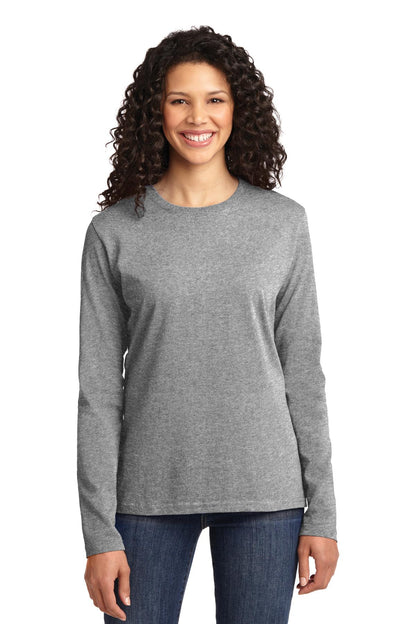 Port & Company- Port & Company® Women's Long Sleeve Core Cotton Tee. LPC54LS-Medtech- 2