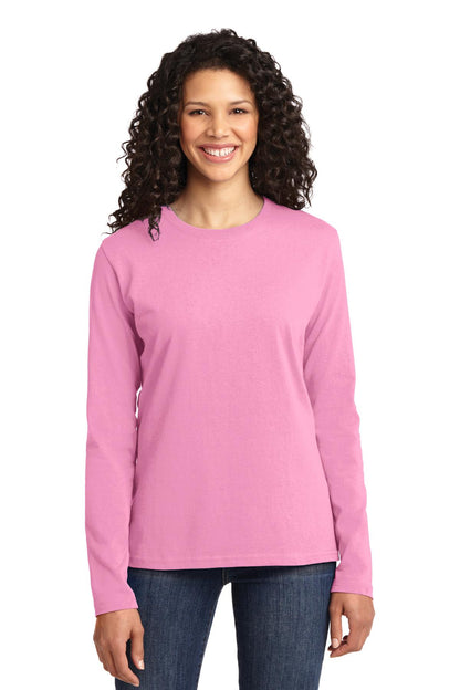 Port & Company- Port & Company® Women's Long Sleeve Core Cotton Tee. LPC54LS-Medtech- 4