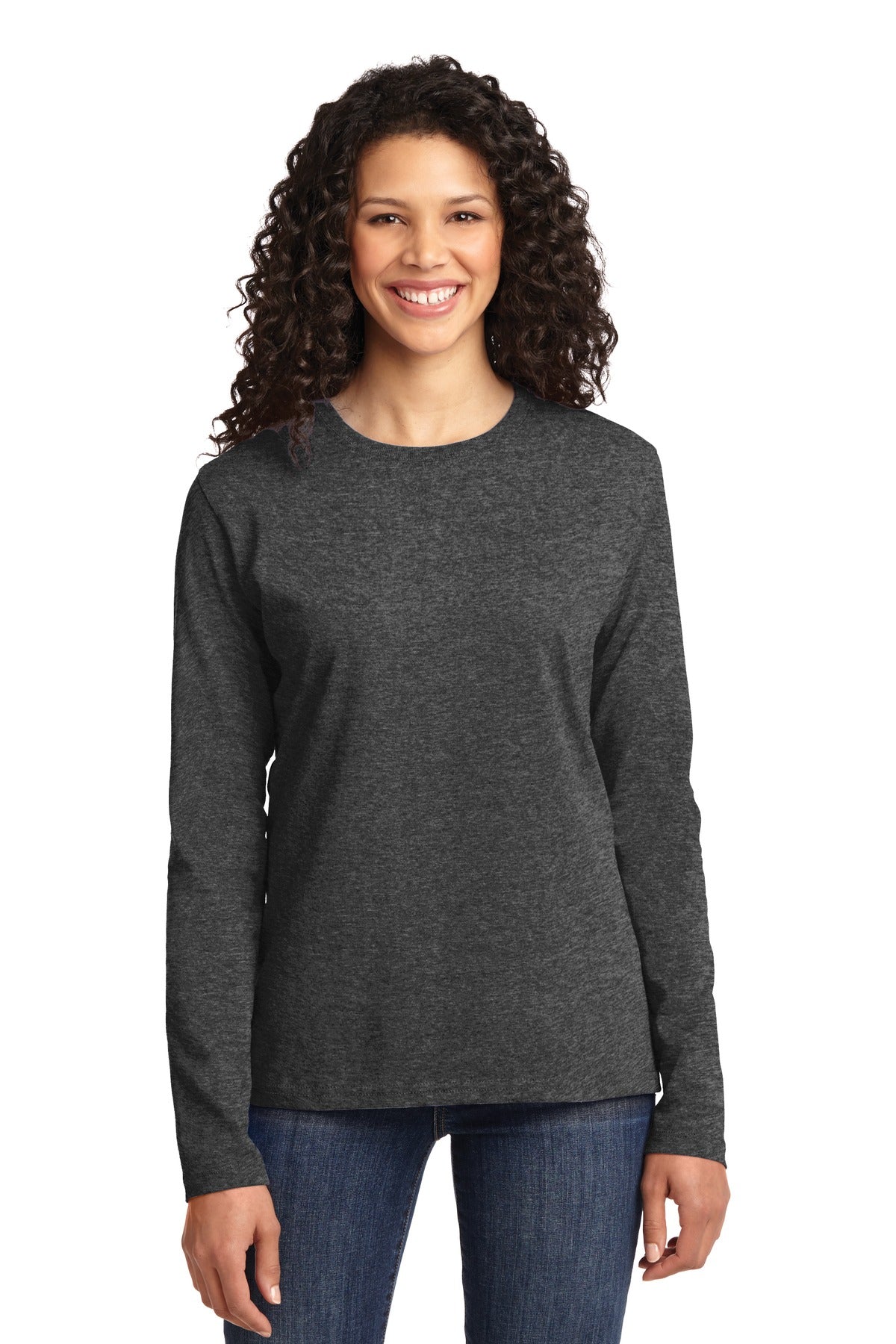 Port & Company- Port & Company® Women's Long Sleeve Core Cotton Tee. LPC54LS-Medtech- 6