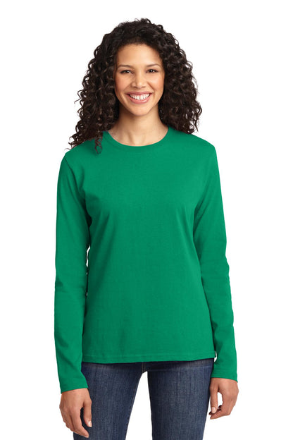 Port & Company- Port & Company® Women's Long Sleeve Core Cotton Tee. LPC54LS-Medtech- 8