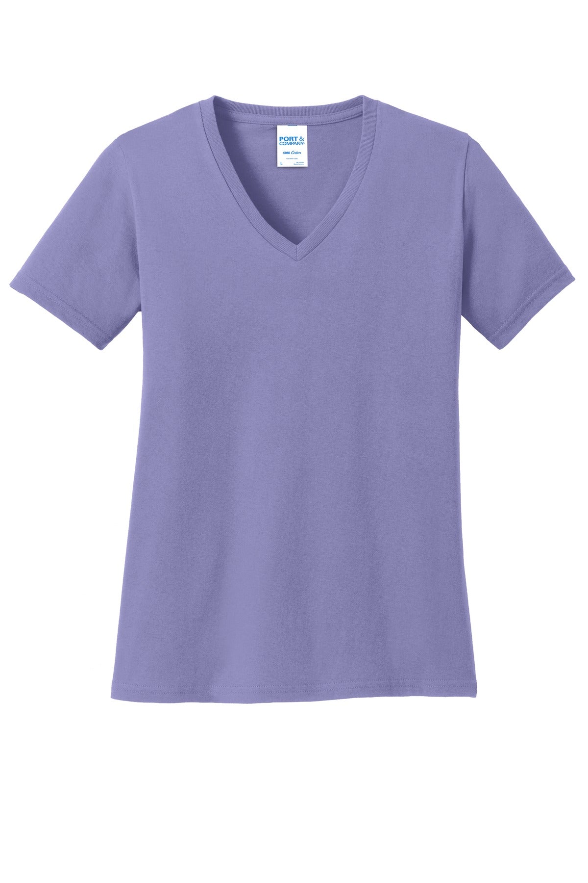 Port & Company- Port & Company® Women's Core Cotton V-Neck Tee. LPC54V-Medtech- 25