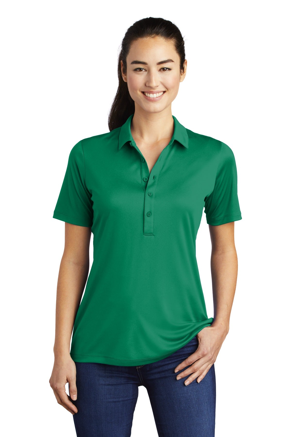 Sport-Tek- Sport-Tek® Women's Posi-UV ® Pro Polo. LST520-Medtech- 4